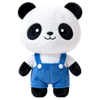 Jouets en peluche personnalisés Kawaii Panda, fabrication d'usine, pour cadeau d'anniversaire, jouets doux pour filles