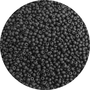 Hot Trend Pony <strong>Beads</strong> <strong>Black</strong> Matte Opaque Round 20G Package 3mm Glass Seed <strong>Beads</strong> - Product Image 1