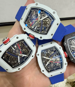 Reloj de Cuarzo Ultrafino y Ultraligero de Alta Gama 2026, Reloj de Pulsera con Diseño de Fibra de Carbono en Forma de Tonneau, Cristal de Zafiro, Correa de Nailon - Product Image 2