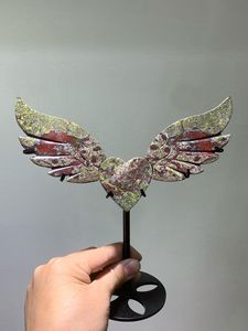 ขายส่งปีกโรสควอตซ์รูรู ปีกอเมทิสต์ คริสตัลธรรมชาติ งานฝีมือรูปหัวใจ สำหรับตกแต่งบ้าน - Product Image 6