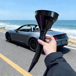 Car Refueling Funnel With Fine Filter Large Plastic Oil Leak Device For Outdoor Hands Free Use - Product Image 3