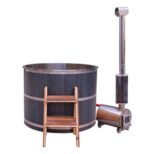 <span class=keywords><strong>Bañera</strong></span> de acero inoxidable personalizada con cubierta disponible. Caldera de calefacción a leña apta para agua fría y caliente. - Product Image 2