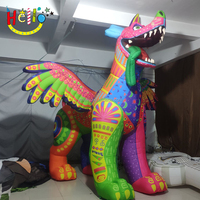 Mascota Inflable de Año Nuevo Chino, Dragón Inflable, Perro Inflable con Alas