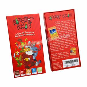 Personalizado Navidad azul núcleo adulto fiesta familia <span class=keywords><strong>beber</strong></span> tarjeta juego <span class=keywords><strong>de</strong></span> mesa con 3 cubiertas - Product Image 1