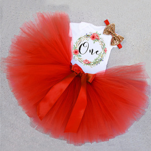 Robes tutu pour bébé fille, fête de 1er anniversaire, vêtements pour tout-petits, vêtements de princesse pour filles de 1 an, vêtements de baptême - Product Image 3
