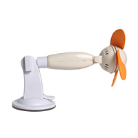 Ventilateur portable rechargeable 2000 mAh avec 3 vitesses, tête rotative, flux d'air puissant pour usage domestique, câble de charge inclus