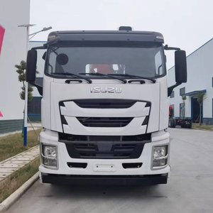 Export Isuzu 6X4 Zware Vrachtwagen Met 14ton 16ton Rechte Giek Flatbed Dropside Vrachtwagen Gemonteerde Kraan - Product Image 2