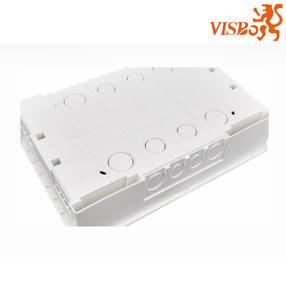 VISBO WAS 시리즈 전기 박스 인클로저 플러시/서피스 플라스틱 베이스 블랙 티 전기 박스 실외 배전함 - Product Image 3