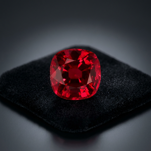 Pierre précieuse en rubis rouge taille coussin, haute clarté, naturelle/creée en laboratoire, tailles personnalisées pour la création de bijoux - Product Image 1