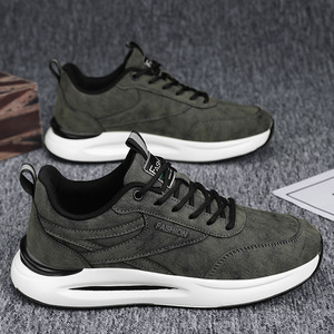 Chaussures à lacets pour hommes, automne, chantier, antidérapantes, résistantes à l'usure, imperméables, surface en PU, tendance, sport, décontractées, toutes occasions - Product Image 5