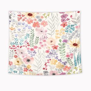 Floral Polyester Tapestry Wall Hanging Printed Machine Washable Wall Decor Wall Tapestry Art Bulk Wholesale Hand Wash Modern 7 - Product Image 4