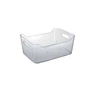 Badezimmer-Organizer-Box aus klarem Premium-Kunststoff-PET-Bad vorrats behälter Transparenter Organisations-Behälter für Waschbecken
