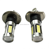 Pièces et accessoires automobiles Systèmes d'éclairage automobile Autres Ampoule antibrouillard LED automobile H3 Blanc 30LED 30SMD 4014 12V Remplacement de l'éclairage automobile