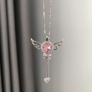 Collar de Plata Pura S925 Wenchi con Estrella de Circonio, Estilo Moderno y Elegante para Mujer, Colgante de Moda - Product Image 2