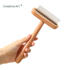<span class=keywords><strong>Brosse</strong></span> pour chat de haute qualité avec poils de sanglier et manche en bois <span class=keywords><strong>brosse</strong></span> à cheveux de qualité professionnelle pour le toilettage quotidien d'animaux domestiques vente en gros OEM ODM - Product Image 6