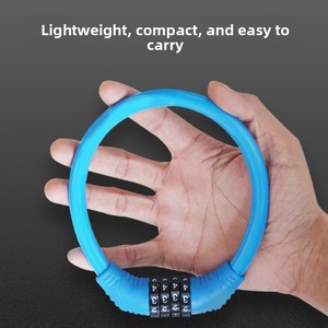 Lucchetto Antifurto per Bicicletta con Password, per Mountain Bike ed E-Bike, Lucchetto ad Anello Portatile Modello 8304 Prodotto in Cina - Product Image 3