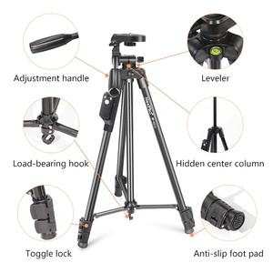 Trépied professionnel pour appareil <span class=keywords><strong>photo</strong></span> reflex numérique Neepho 8810 1,5 m, haute qualité, photographie, vidéo, aluminium - Product Image 4