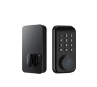Serrure intelligente Tuya en aluminium, serrure à pêne dormant numérique, empreinte digitale, mot de passe, clé, carte intelligente, serrure de porte WiFi, application pour la maison et l'hôtel