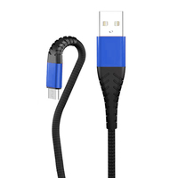 Kabel Data Pengisian Cepat 3A Tipe-C Micro USB 2024 3ft 6ft 9ft untuk Phone15 Komputer Pemindai Barcode Printer