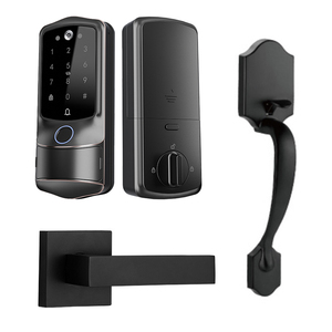 Wifi tuya app điều khiển điện tử khóa cửa Bàn phím chốt cửa vân tay thông minh khóa cửa với xử lý - Product Image 1