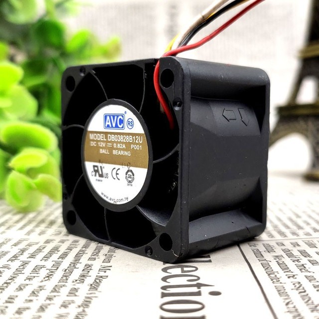 AVC DB0382B12U 3.8CM V 0.82A 3828 PWM Temperature-Controlled Server Cooling Fan