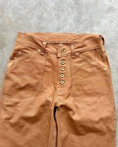 Fabricante personalizado diseñador algodón pato Lona de gran tamaño doble rodilla carpintero bota corte pierna ancha pantalones vaqueros holgados para hombres - Product Image 3