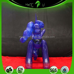 Adorable Pony Inflable de Hongyi, Juguete Inflable Transparente de Color Morado, Animal Inflable Personalizado <span class=keywords><strong>Luna</strong></span> - Product Image 3