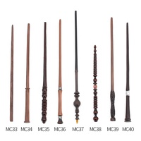 Baguette Magique Harry Potter Coffret Noir Manglobes Accessoire Cosplay Cowin Cadeau de Thanksgiving Nouvel An Noël Halloween en Métal Acier