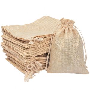 Sac en jute pour bijoux de luxe éco-responsable, emballage en toile de jute 7*9CM, pochette cadeau imprimée numériquement, écologique pour articles de qualité supérieure - Product Image 1