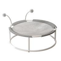 Cama para Gatos de Tela Transpirable para Verano, Hamaca para Gatos Resistente a la Humedad para Todas las Estaciones, Trampolín de Malla para Mascotas