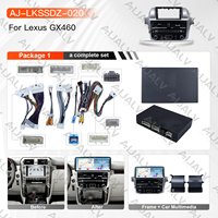 Écran multimédia automobile Android Aijia 12,3 pouces pour Lexus GX460, version gris fer avec boutons physiques et navigation GPS