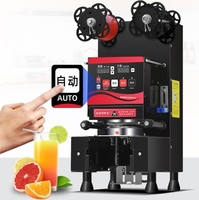 Machine de scellage de chaleur de tasse de boisson automatique électrique commerciale pour l'emballage de Film liquide de yaourt de café de thé de bulle