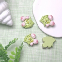 100 pièces de cabochons plats en résine en forme de fleur, style Kawaii, pour scrapbooking, centres de nœuds pour cheveux, artisanat DIY et accessoires de décoration pour coques de téléphone