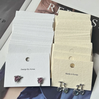 Cartes de présentation de bijoux personnalisées, impression couleur CMYK avec estampage à chaud doré, papier d'art, faible MOQ pour les bijouteries