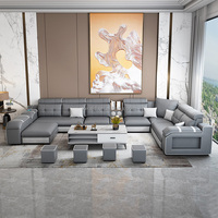 Canapé d'angle multifonctionnel en tissu en forme de L/U, nouvelle collection, avec connexion USB et fonction musicale intelligente – Ventes Flash