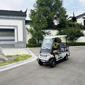 Carrito de Golf Eléctrico de 4 Ruedas y 6 Plazas con Neumáticos Anchos, Motor de 1800W-3000W, Batería de 72V-48V, Vehículo de Turismo con Neumáticos Anchos, Carro de Club - Product Image 4