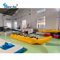 Bateau banane gonflable à tube unique Poisson volant Jeu de sport nautique remorquable Bateau dragon flottant