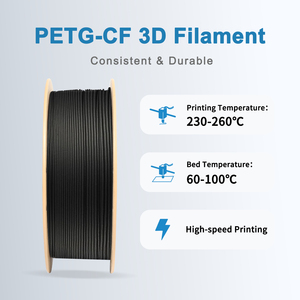 Filamento LONQI PETG-CF de 1.75mm 1KG, Filamento PETG CF de Alta Rigidez, Mate, Resistente a la Abrasión, Filamento para Impresora 3D PETG - Product Image 6