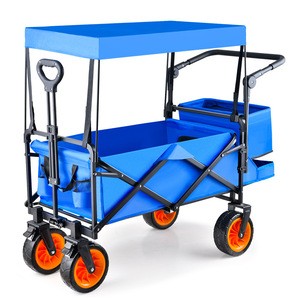 Chariot à quatre roues portable de camping PoeticExist pour pique-nique Navigation tactique étanche Expéditions arctiques - Product Image 1