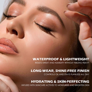 Label pribadi Matte kualitas tinggi riasan wajah tahan air penutup penuh Foundation cair tahan lama - Product Image 2