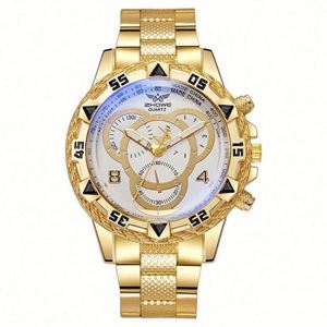 Nouvelle montre pour femme, mode et affaires, grand cadran, trois aiguilles, mouvement numérique en alliage, bouton poussoir, fermoir caché, verre bleu XSVO - Product Image 6