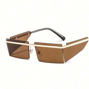 Gafas de Sol de Moda, Únicas, para Hombre y Mujer, Tamaño Grande, Protección UV400, Montura de una Pieza sin Aro, 2021 - Product Image 4