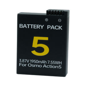 Batería <span class=keywords><strong>Plus</strong></span> de alta calidad de 1950 MAh para <span class=keywords><strong>DJI</strong></span> Action 4, accesorios para <span class=keywords><strong>Osmo</strong></span> Action 5 Pro 4 3 Extreme <span class=keywords><strong>Plus</strong></span> para cámara de deportes de acción - Product Image 1