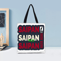 Sac fourre-tout imprimé motif Saipan personnalisé, grand sac à bandoulière spacieux, idéal pour les trajets quotidiens, la plage, le camping et comme cadeau d'anniversaire