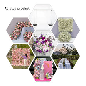 承诺婚礼花手工球丝绸婚礼桌装饰人造紫色花球 - Product Image 5