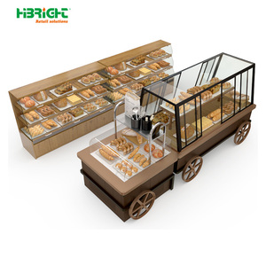 Exhibidor de Panadería de Madera y Acrílico Personalizado de Alta Capacidad - Product Image 1