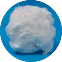 Fibre de polyester brute blanche 1.5D 38mm pour le filage