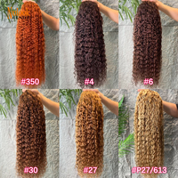 Perruques brésiliennes en cheveux humains vierges bruns naturels, ondulées, sans colle, avec dentelle frontale HD 13x4, prix de gros, pour femmes noires