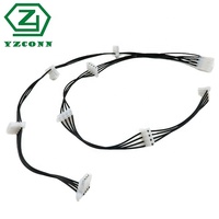 OEM 4 pin JST 04SR-3S jarum Printer Cina solusi perakitan kabel kustom kawat memanfaatkan 2 kawat kabel konektor