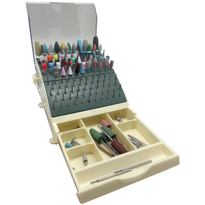DM <span class=keywords><strong>Dental</strong></span> 142 Burs titolare laboratorio dentale scatola di disinfezione con cassetto estraibile - Product Image 1